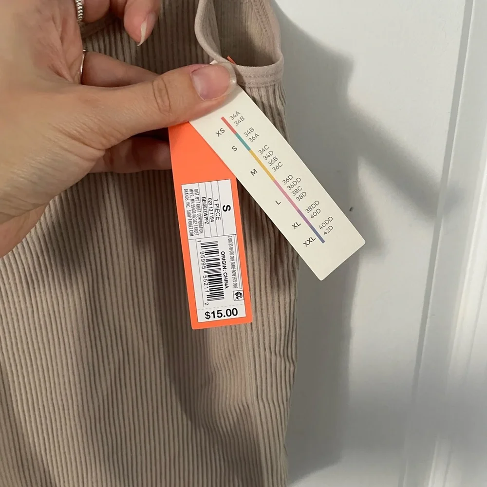 Target Colsie Ribbed Nude Thong Bodysuit - Picture 5 of 6